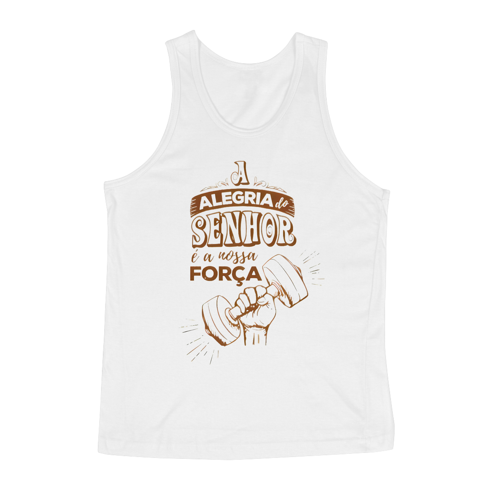 Nome do produto: A ALEGRIA NOSSA FORÇA - REGATA - CLASSIC