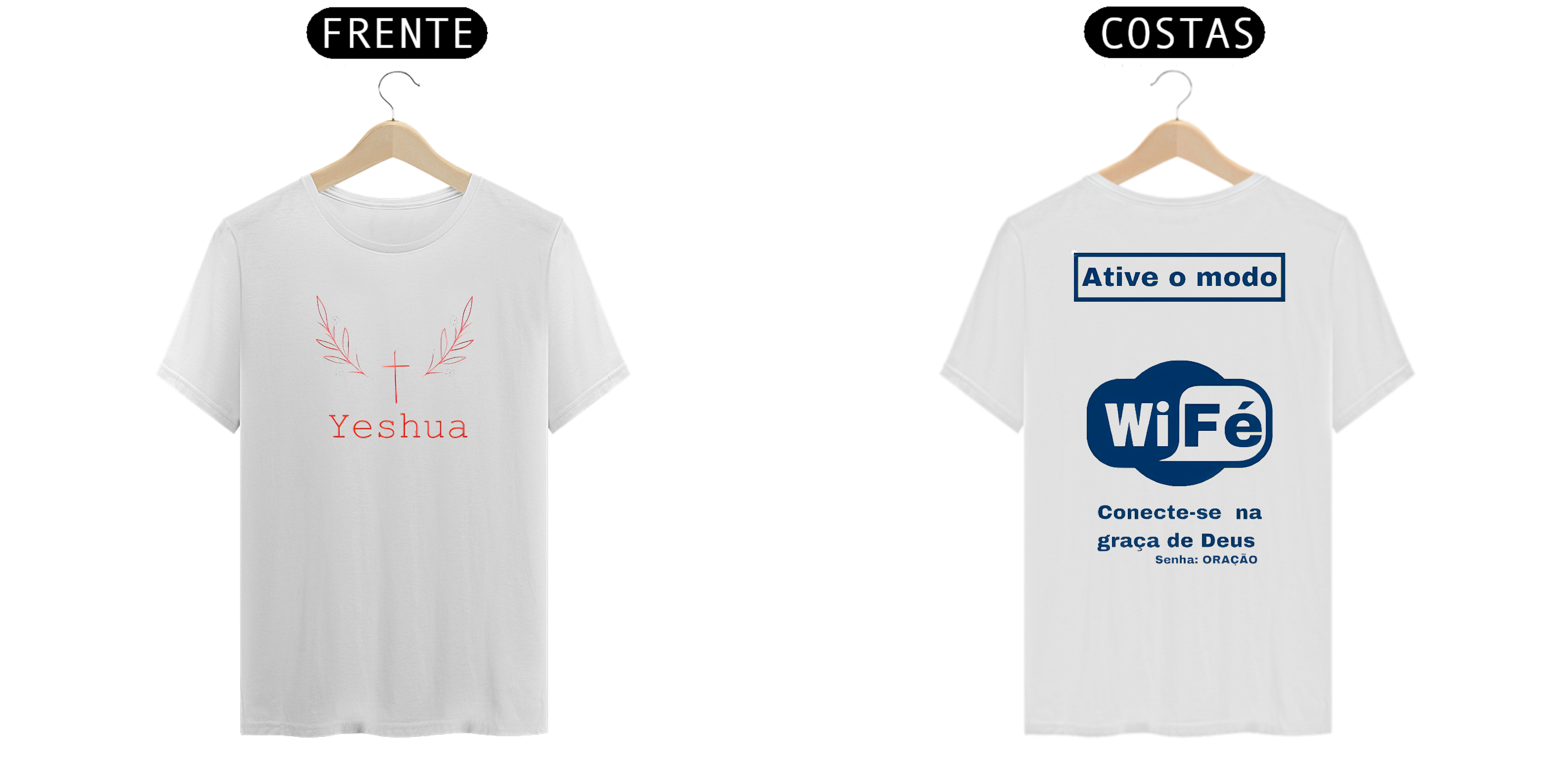 Nome do produto: YASHUA FRENTE, MODO WIFE TRAZ - CAMISETA - PRIME