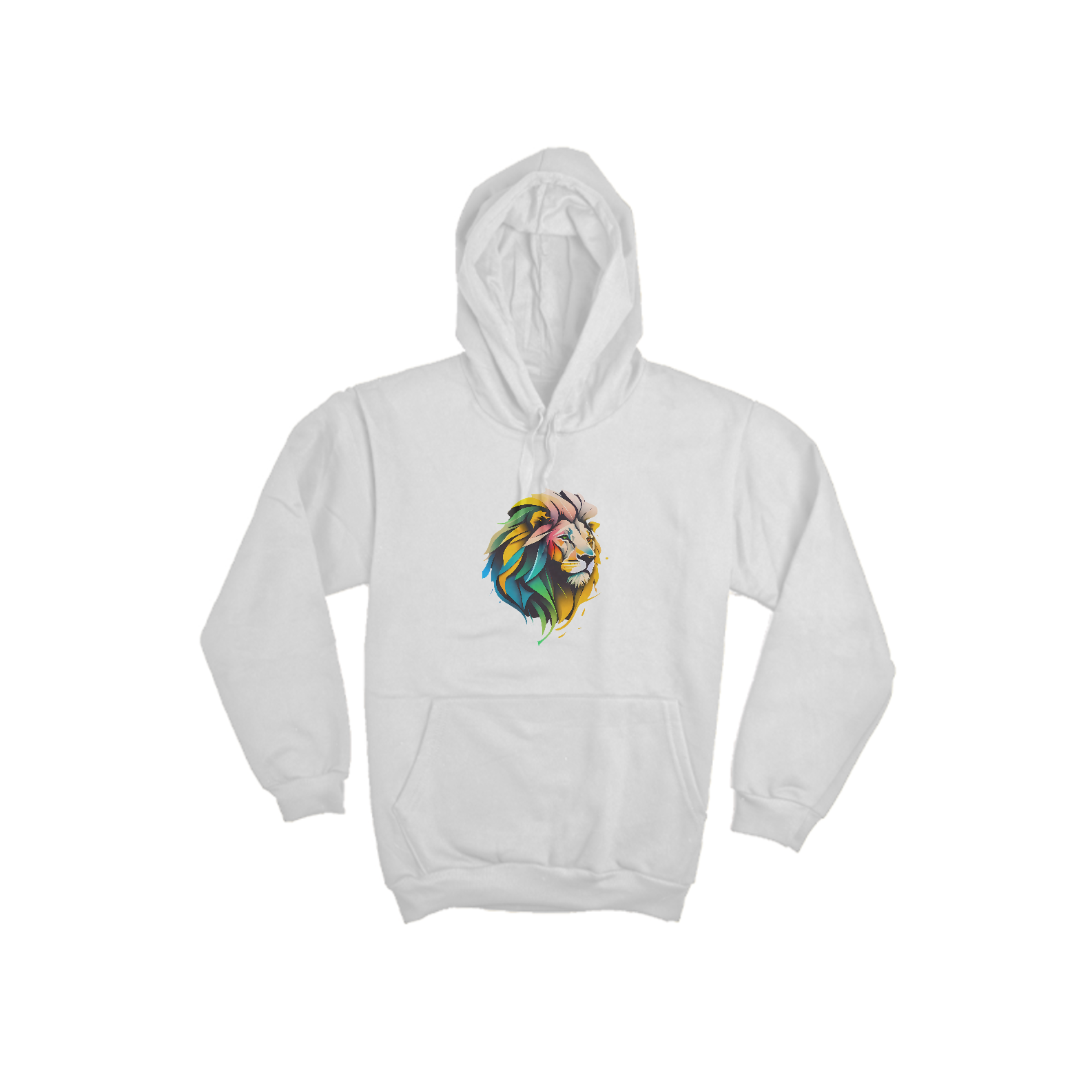 Nome do produto: LEÃO COLORIDO - MOLETOM - CANGURU 