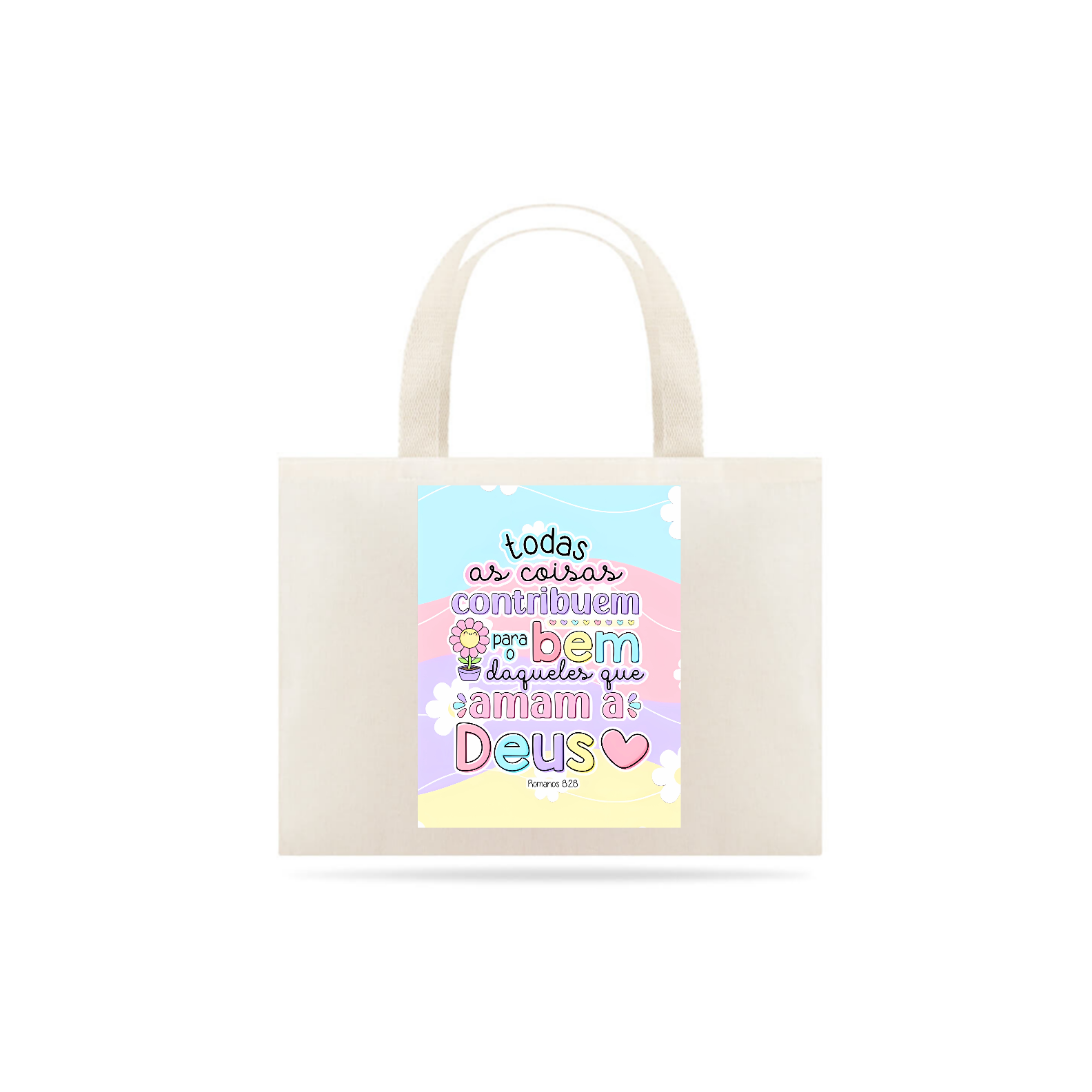 Nome do produto: ROMANOS 8:28 - BOLSA -  ECO SUSTENTÁVEL