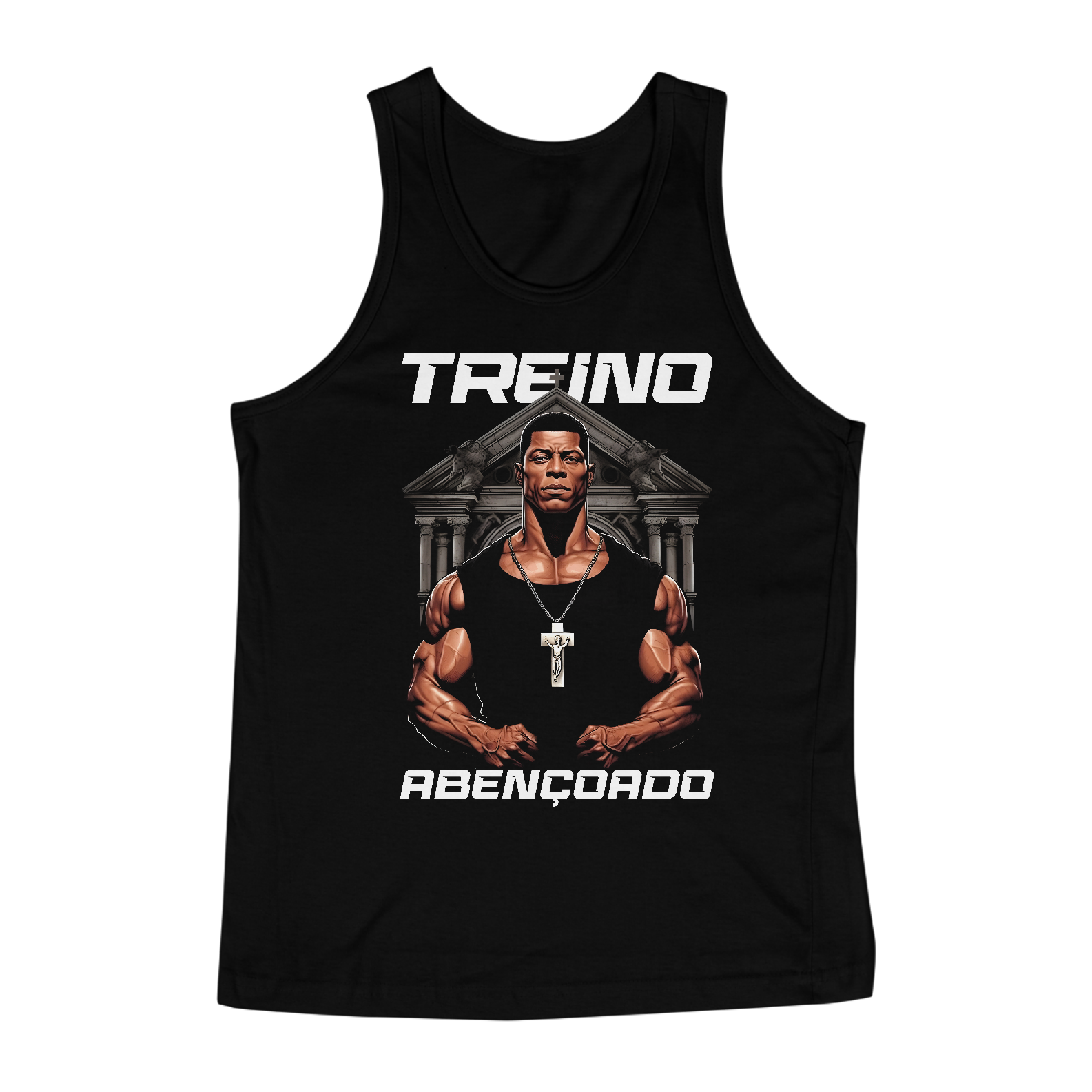 Camiseta Regata - Treino Abençoado.