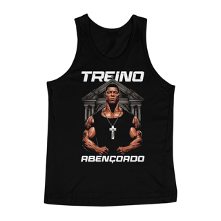 Camiseta Regata - Treino Abençoado.