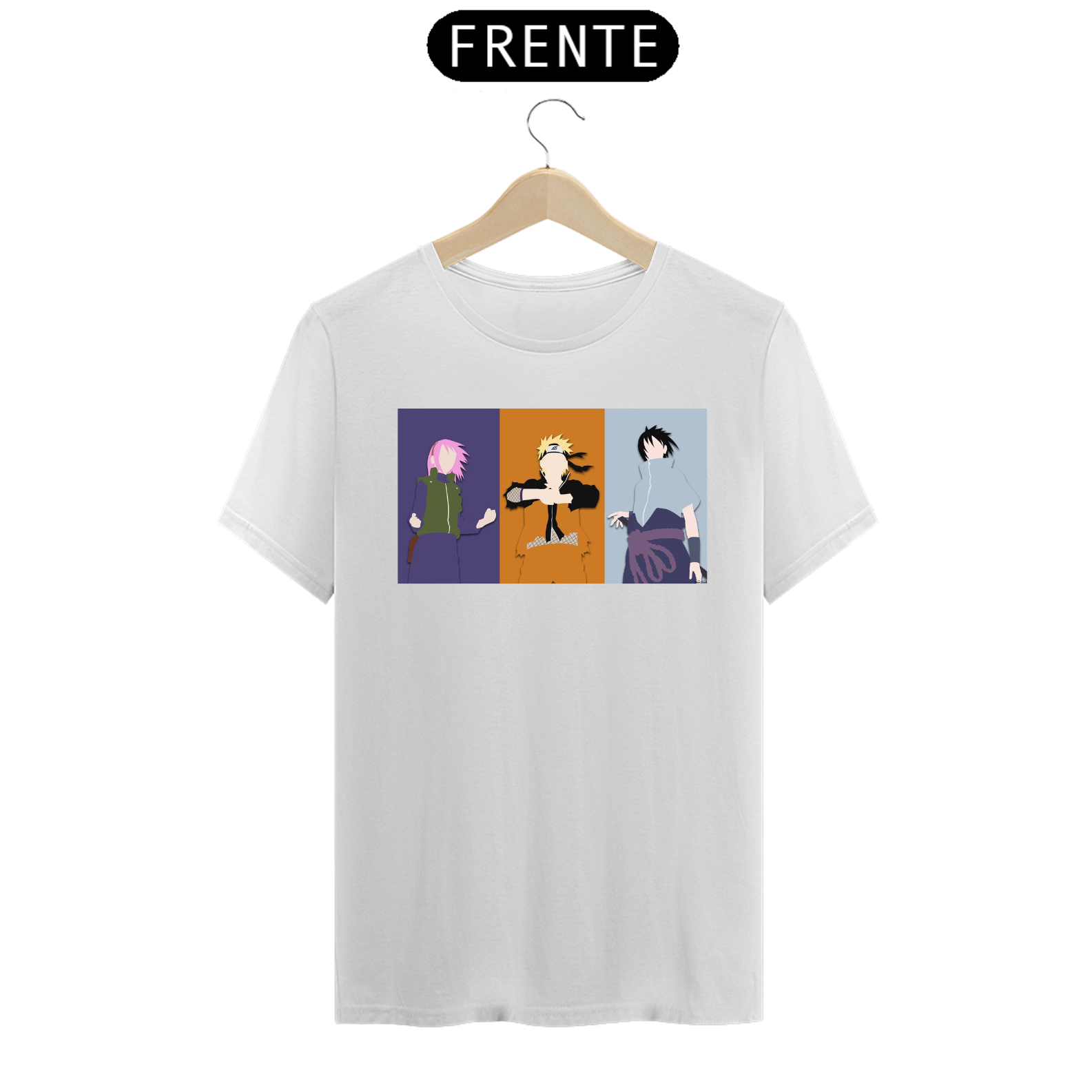 Nome do produto: Camiseta time 7  anime Naruto 