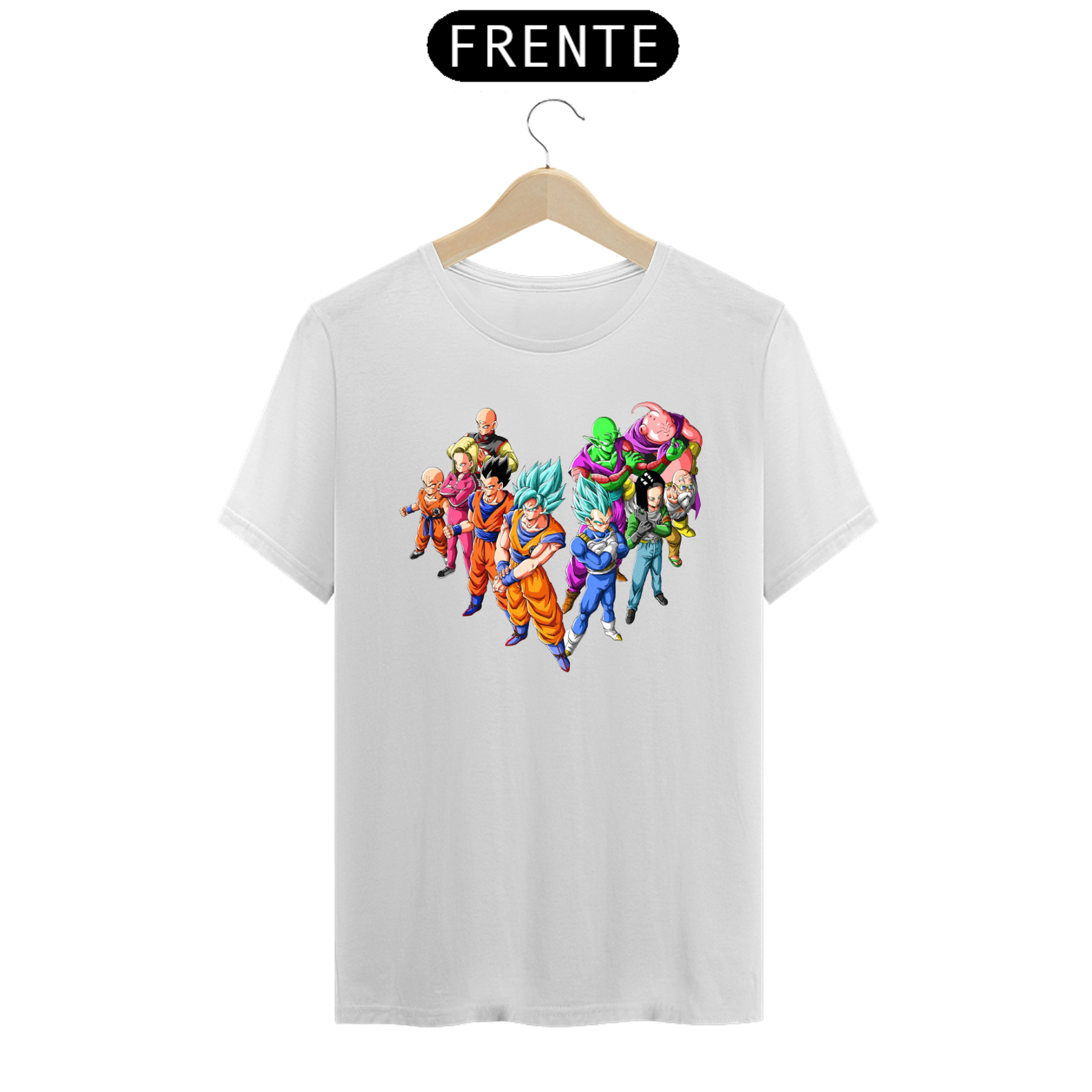 Nome do produto: Camiseta personagens do anime Dragon Ball