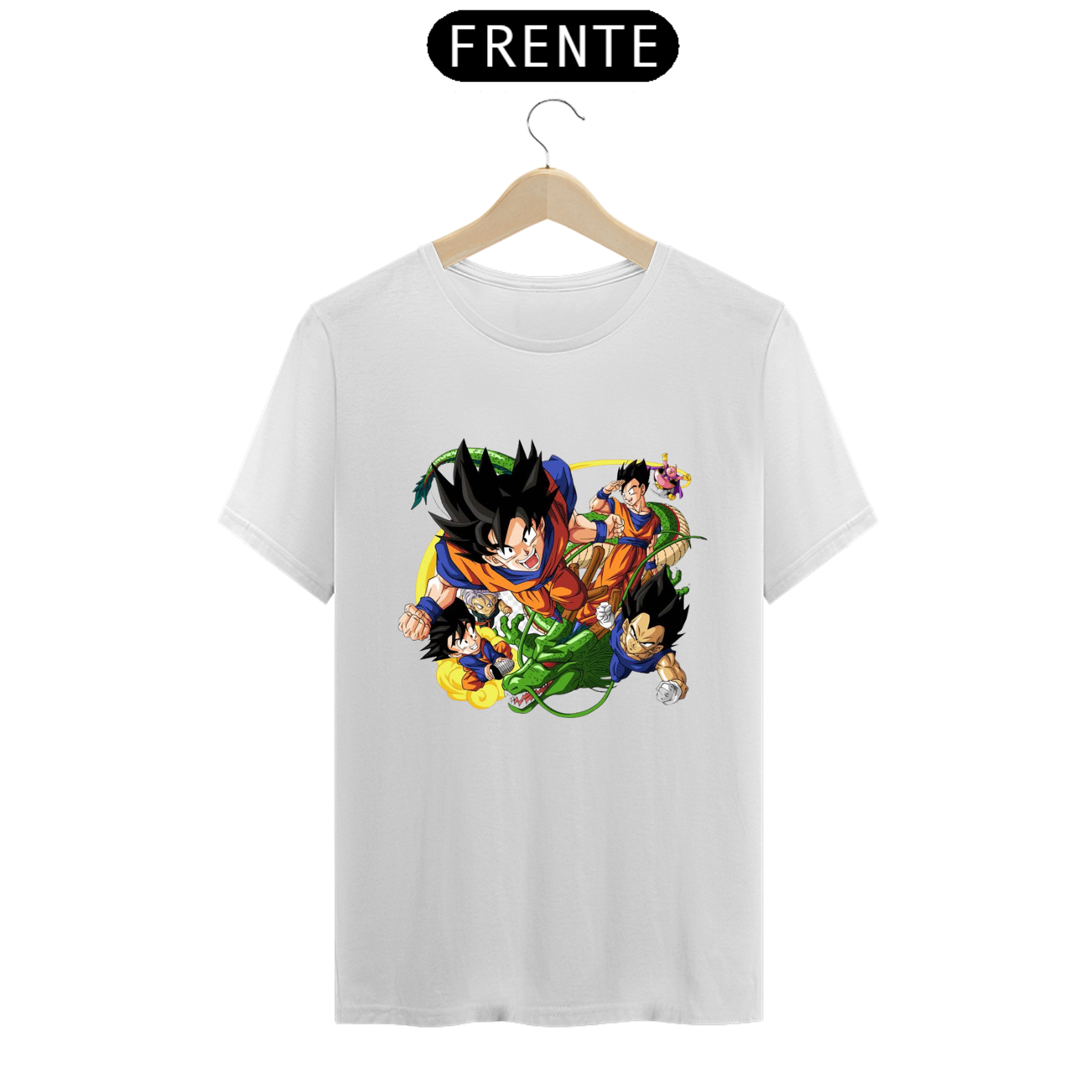 Nome do produto: Camiseta personagens do anime Dragon Ball