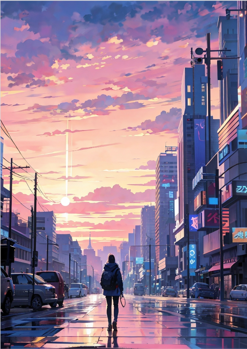 Nome do produto: Pôster paisagem golden hour