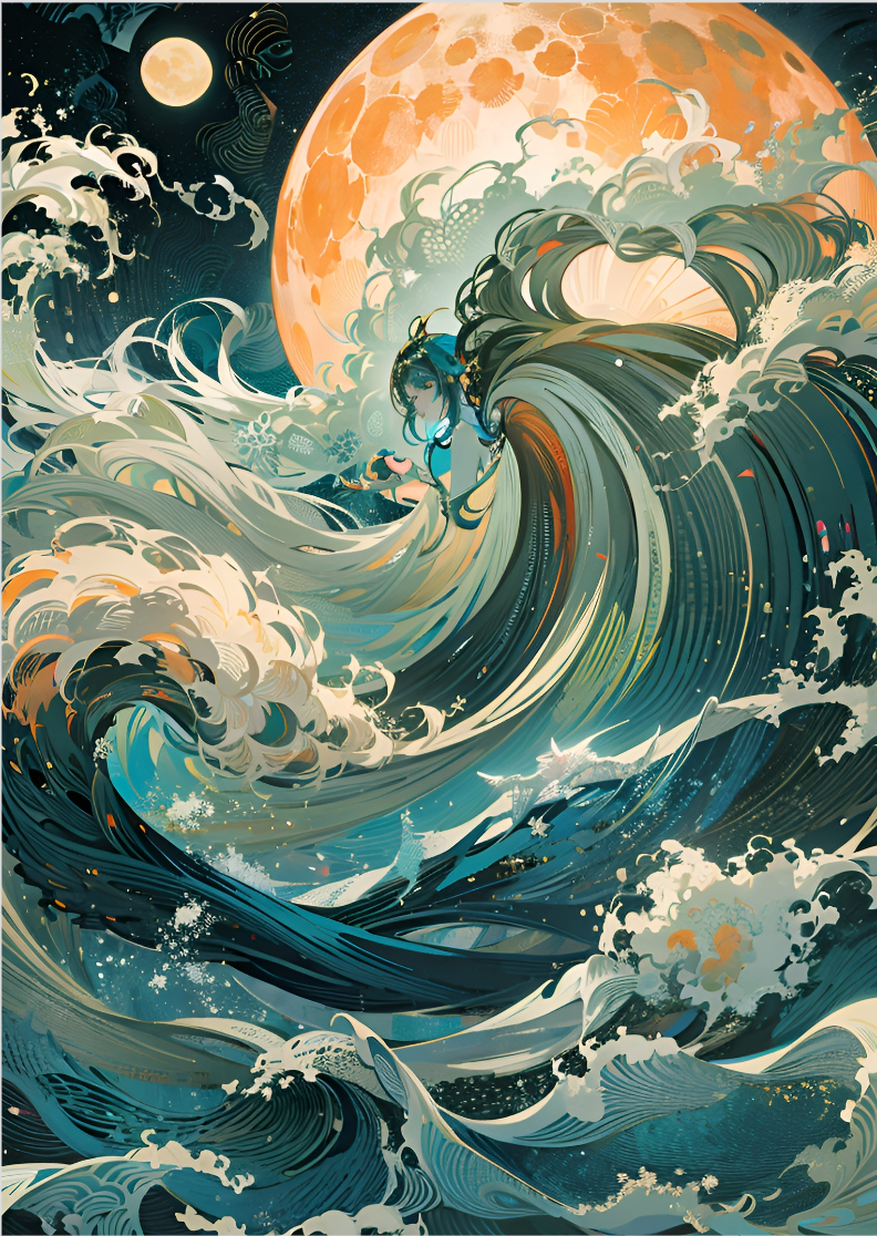 Nome do produto: pôster ondas violentas 