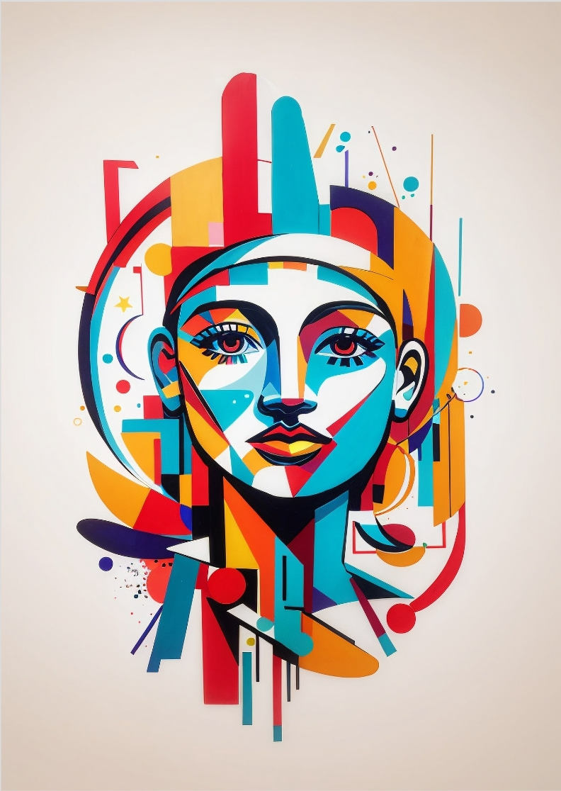 Nome do produto: Pôster mulher estilo picasso