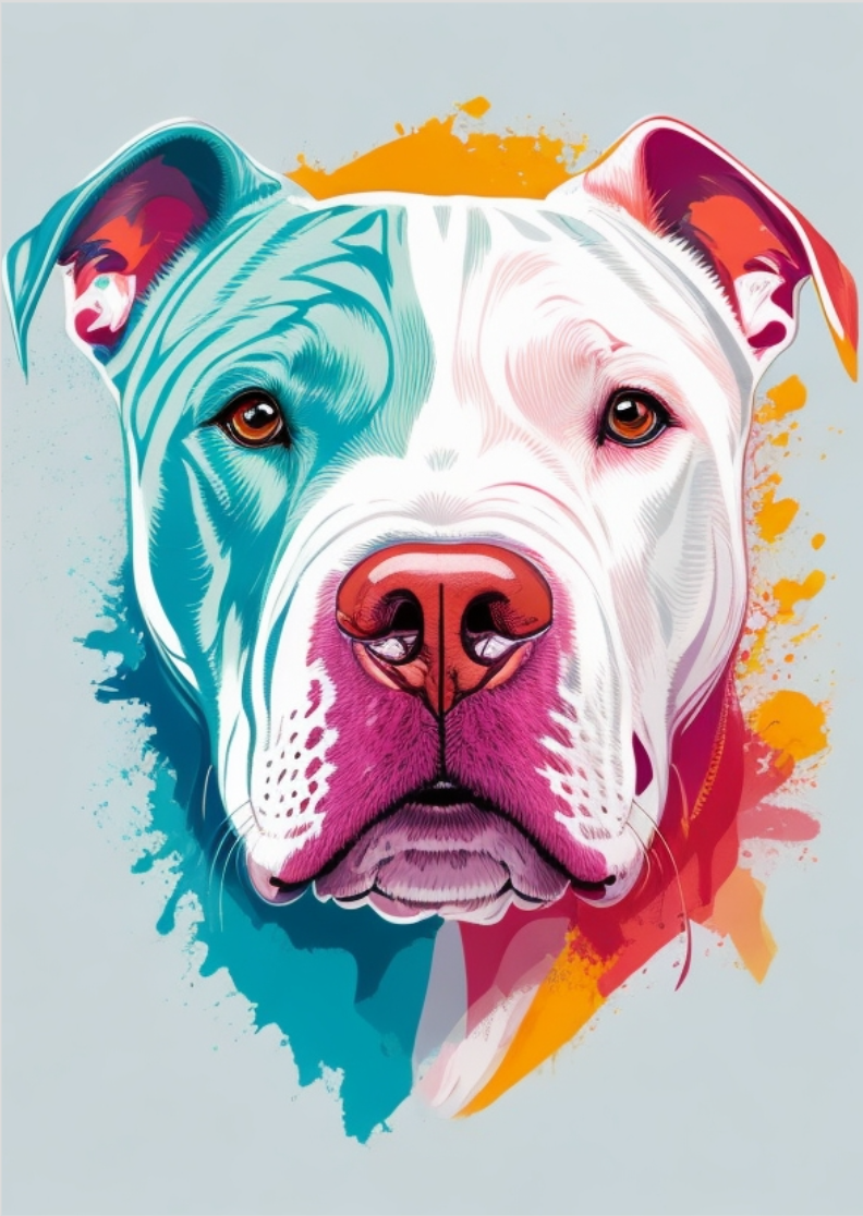 Nome do produto: Pôster pit bull 