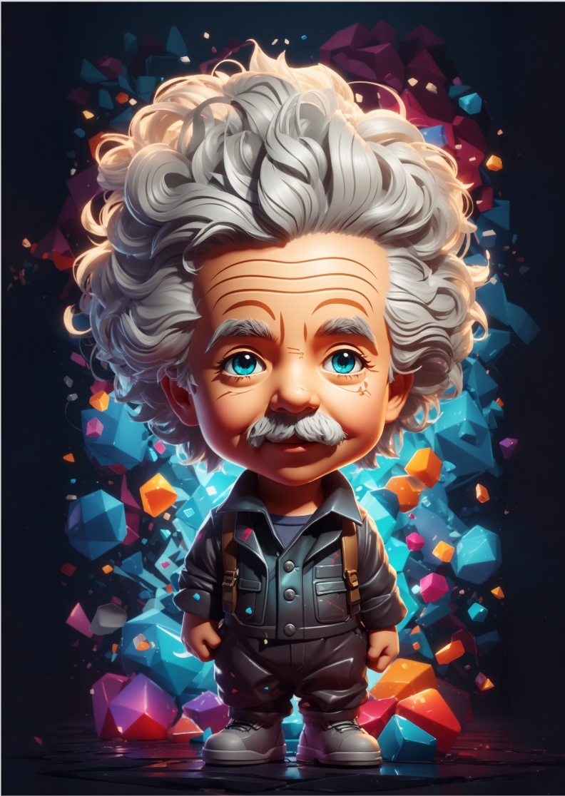 Nome do produto: Pôster Einstein cabeçudinho