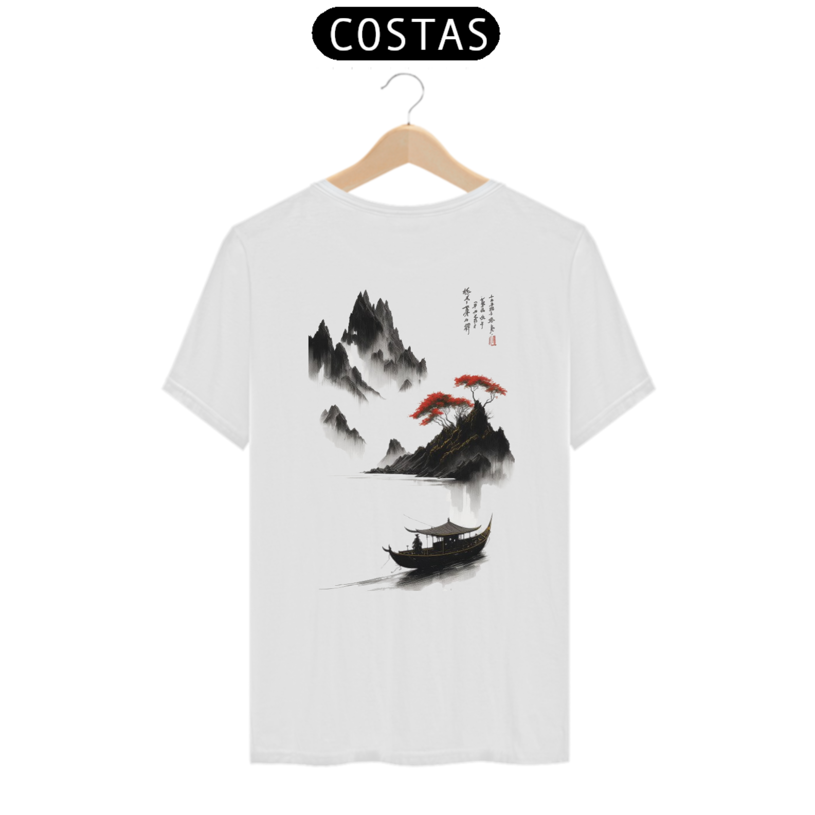 Nome do produto: Camiseta paisagem chinesa