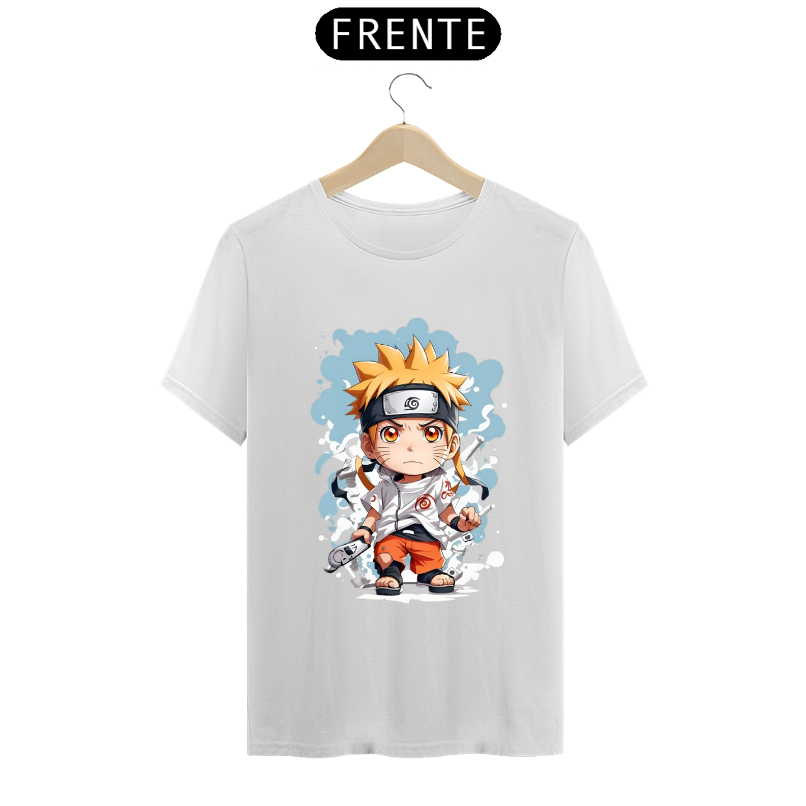 Nome do produto: Camiseta Naruto cabeçudinho