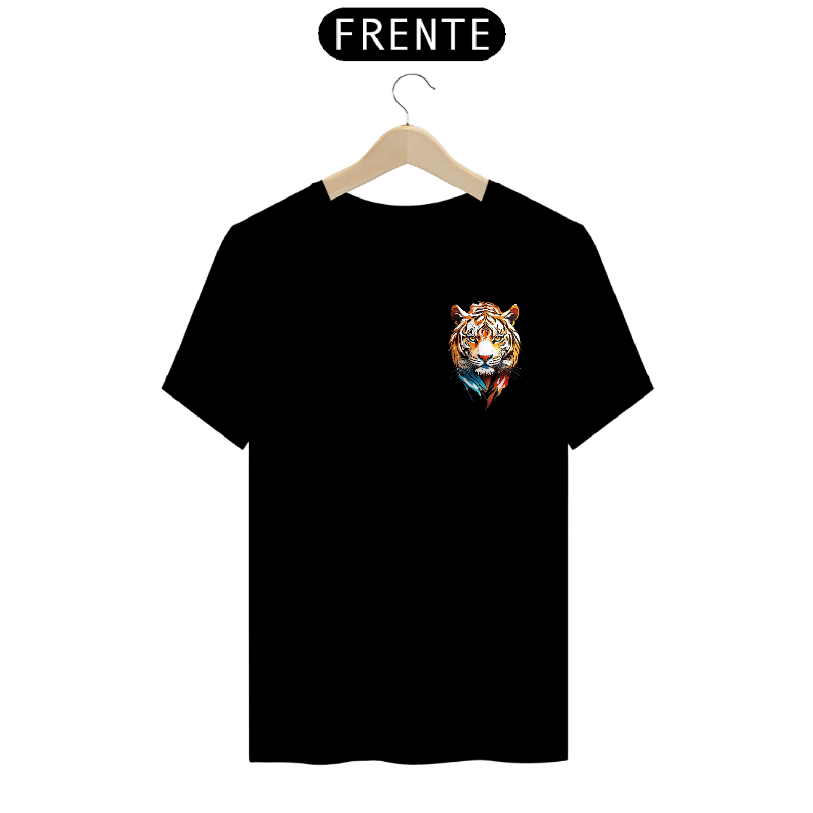 Nome do produto: Camiseta tigre colorido