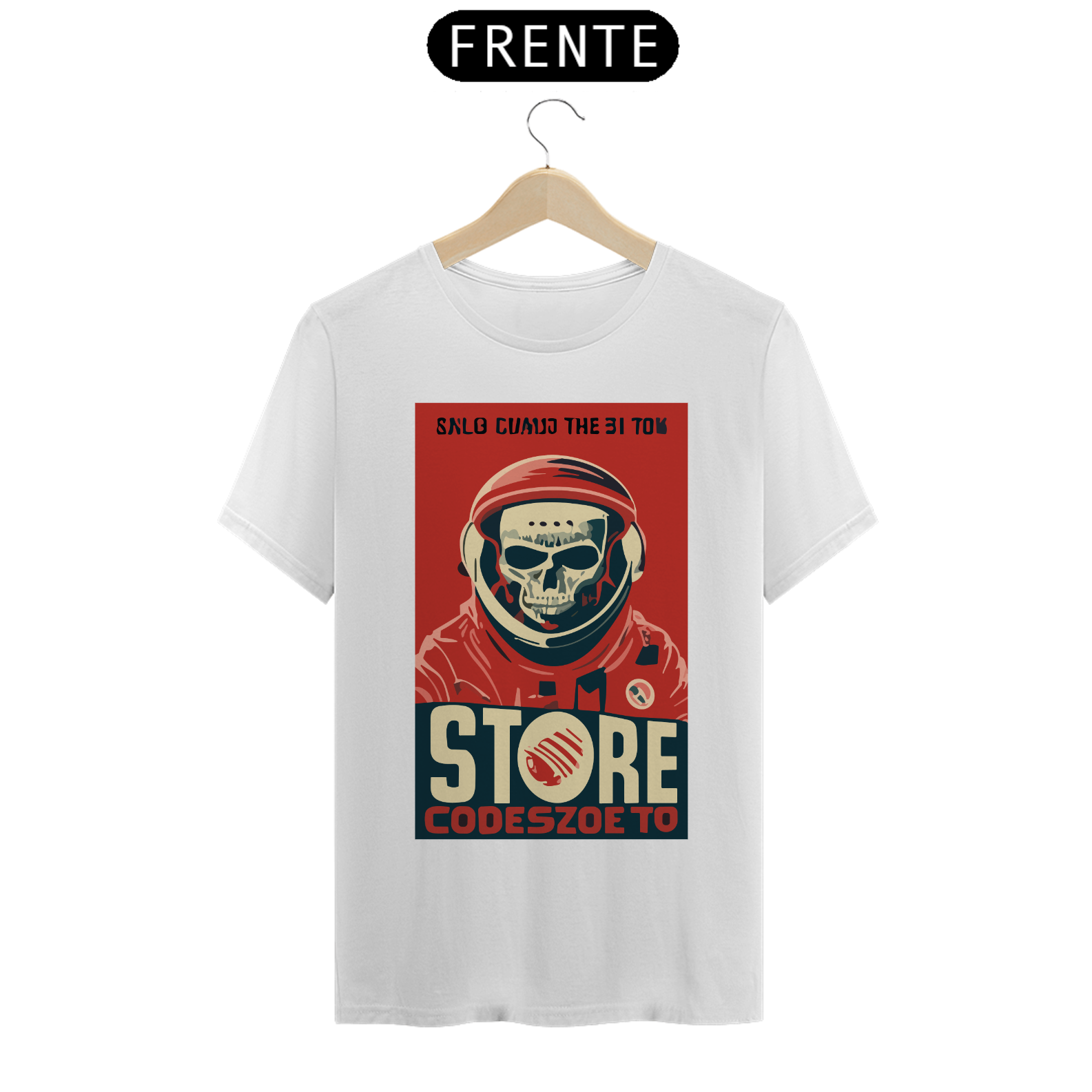 Nome do produto: CAMISETA SKULL COSMONAUT