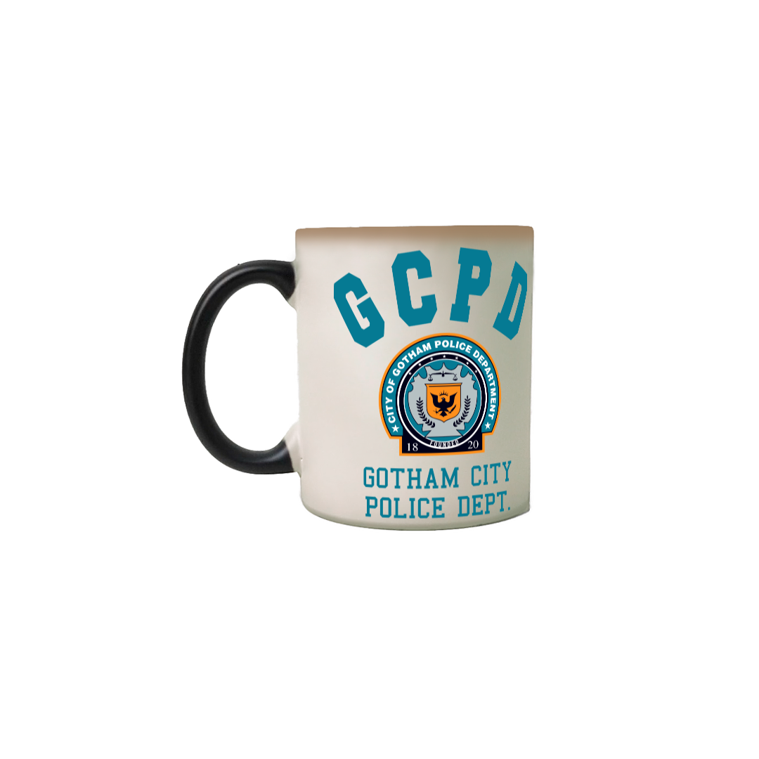 Nome do produto: CANECA MÁGICA GOTHAM POLICE