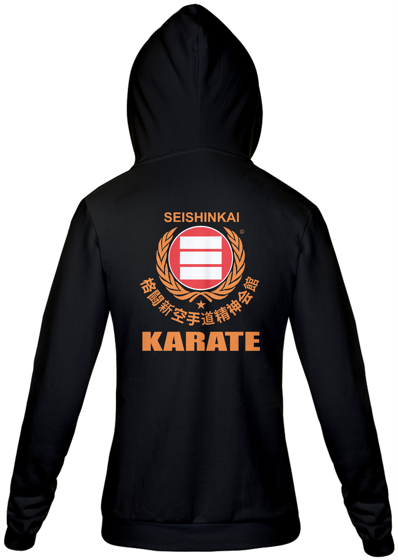 Nome do produto: MOLETOM COM ZÍPER UNISSEX KARATE SEISHINKAI