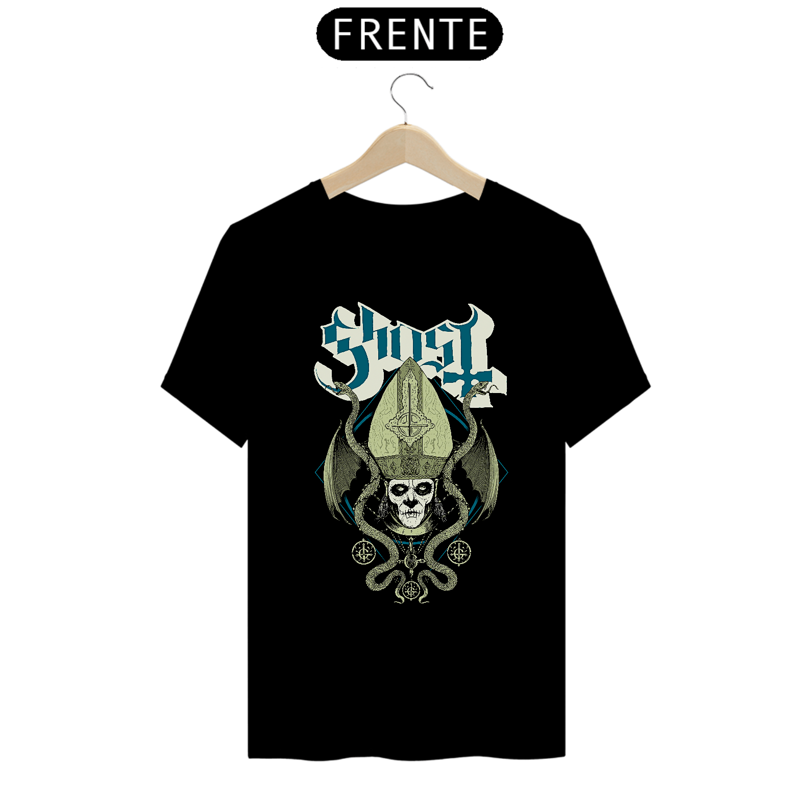 Camiseta Serpente | Estampa Banda Ghost | Rock