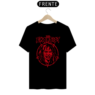 Camiseta O Exorcista + Banda Exodus | Estampa Rock Horror - Vermelha