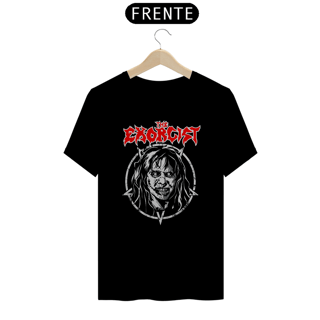 Camiseta O Exorcista + Banda Exodus | Estampa Rock Horror - Cinza