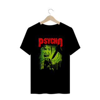 Camiseta Plus Size Psicose + Banda Pantera | Estampa Rock Horror