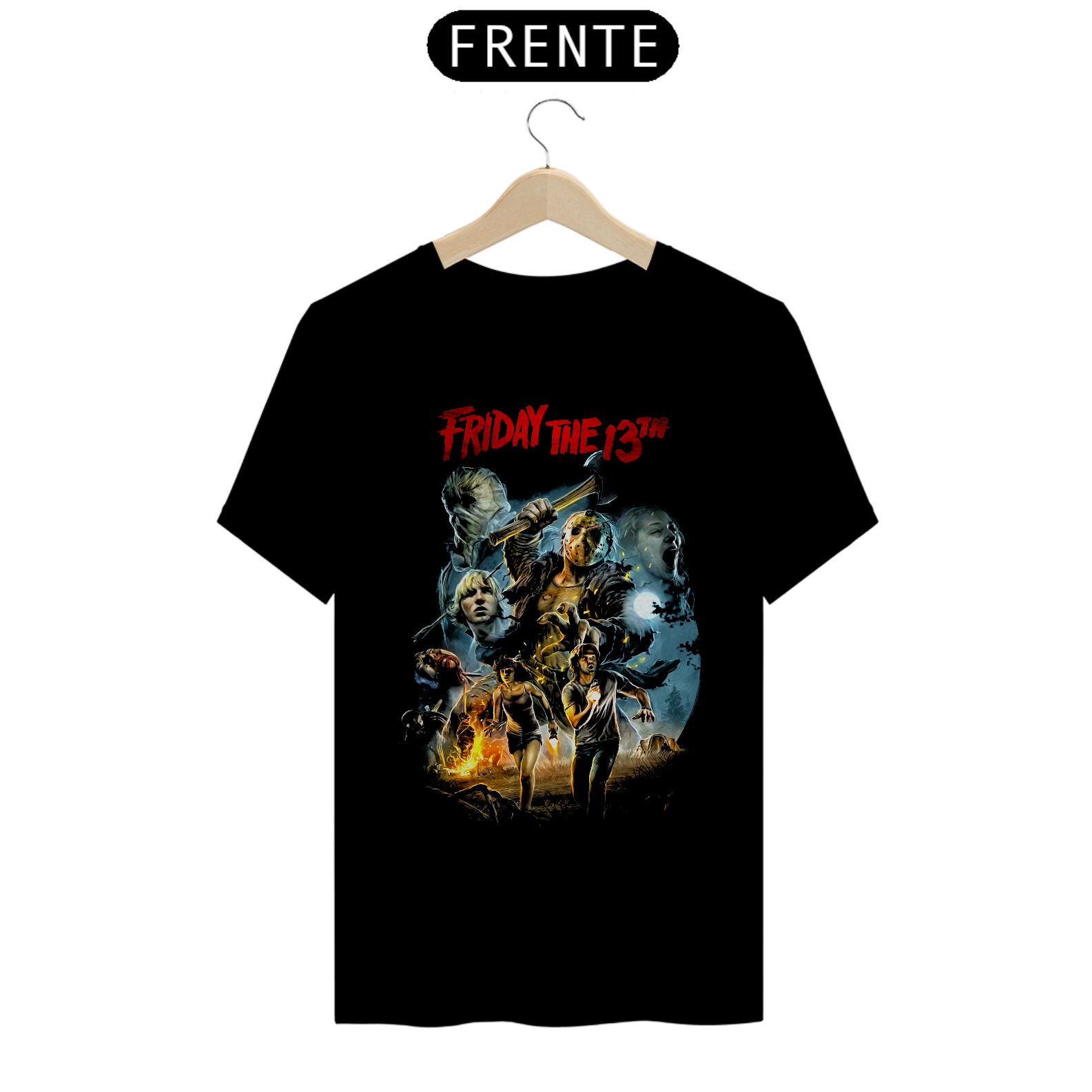 Nome do produto: Camiseta Sexta Feira 13 Estampa Filme 2009 Terror