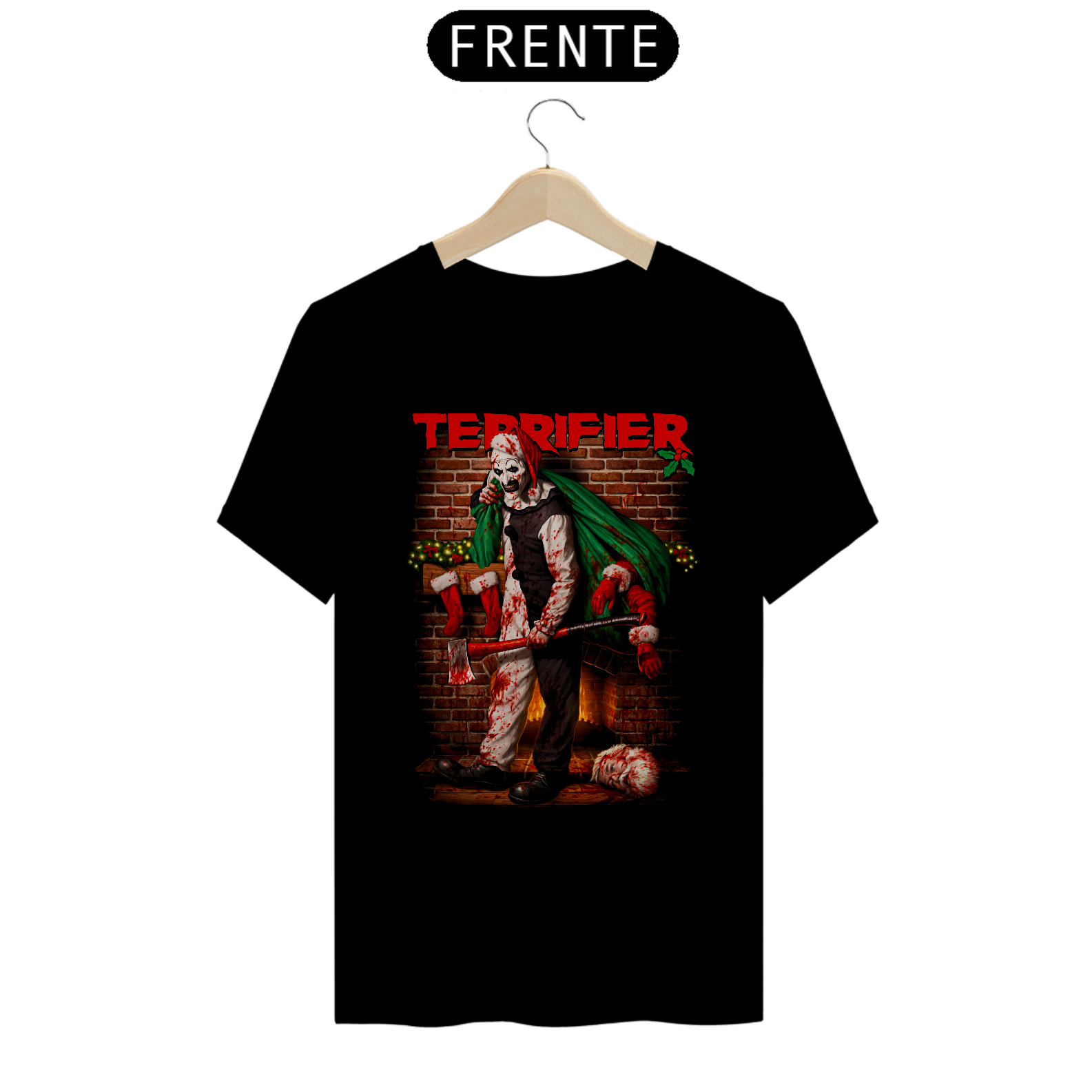 Camiseta Natal Aterrorizante Estampa Filme Terrifier Terror