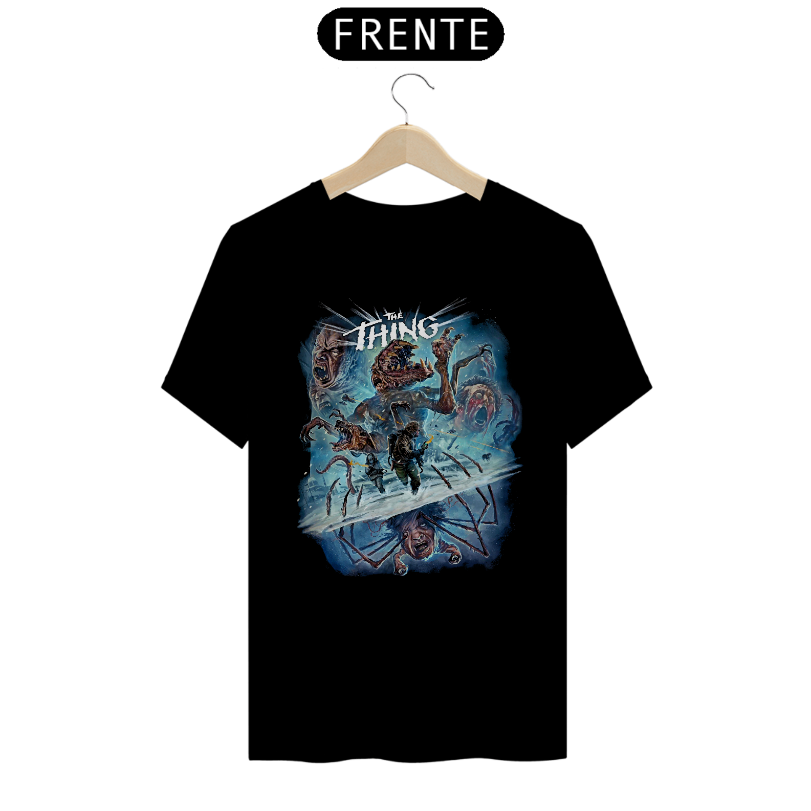 Nome do produto: Camiseta O Enigma de Outro Mundo Estampa Filme Terror
