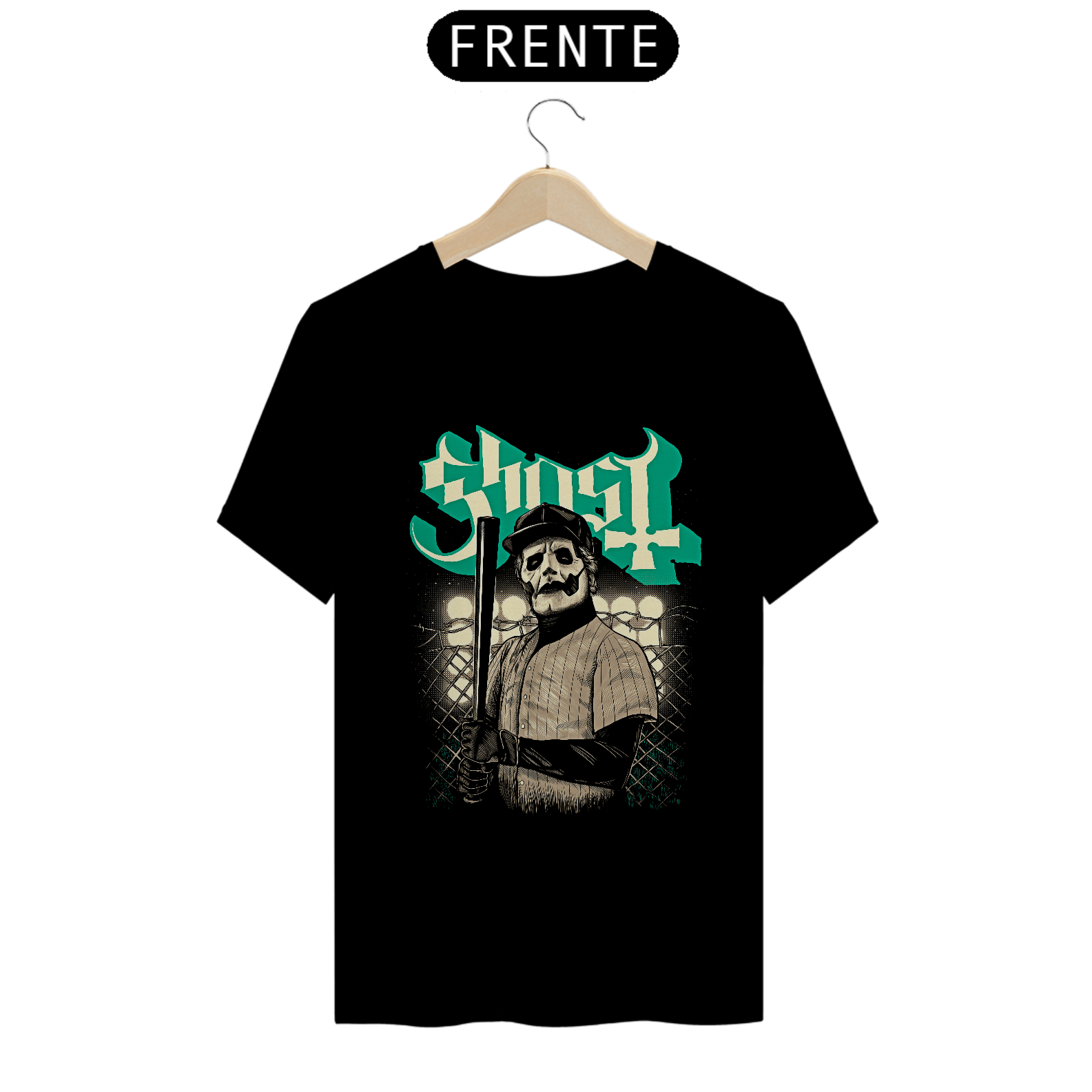 Nome do produto: Camiseta Baseball | Estampa Banda Ghost | Rock