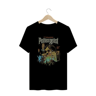 Camiseta Plus Size Cemitério Vivo Estampa Poltergeist Filme Terror