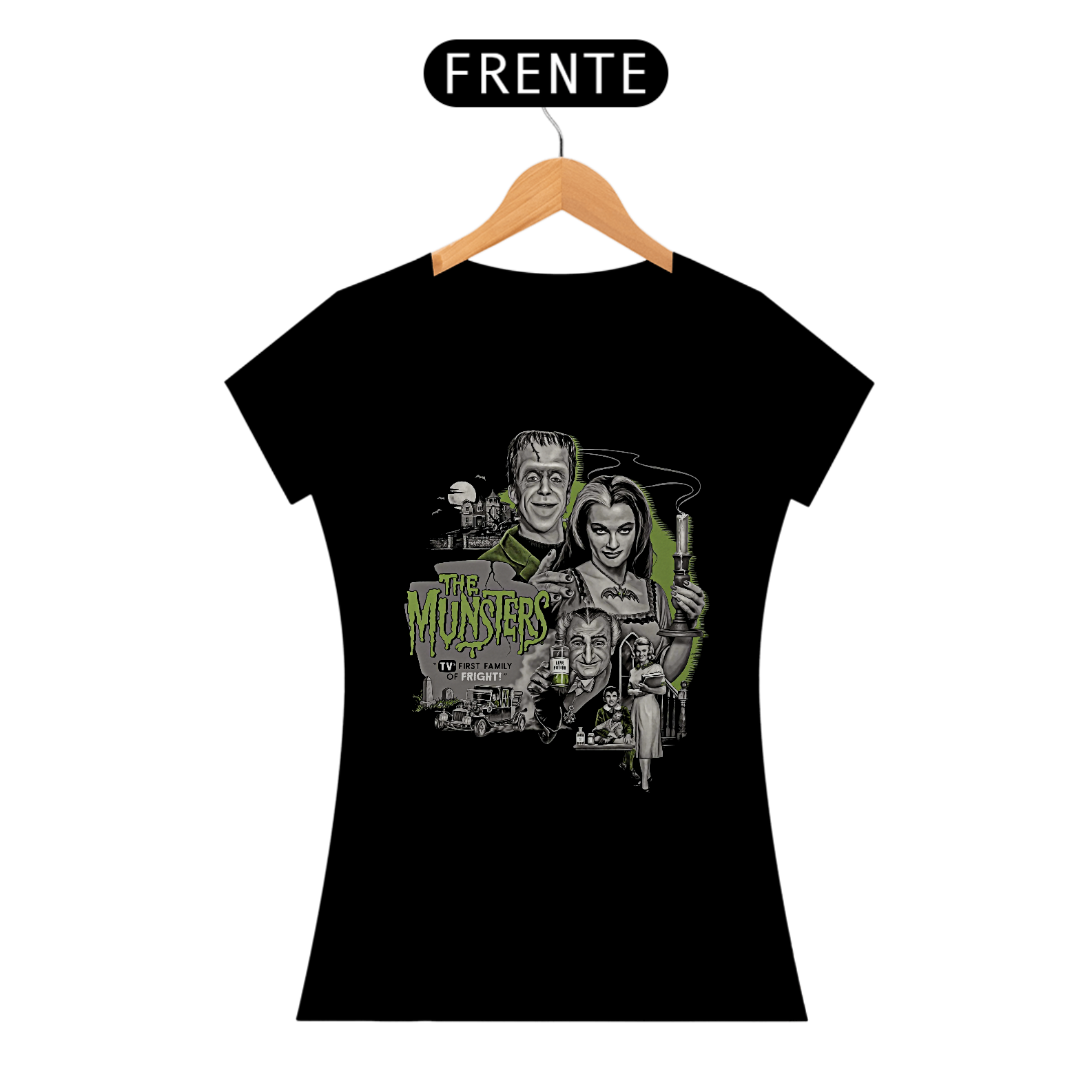 Camiseta Feminina Os Monstros Estampa Filme Terror