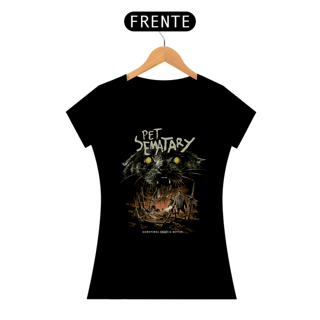 Camiseta Feminina Cemitério Maldito (1989) Estampa Filme Terror