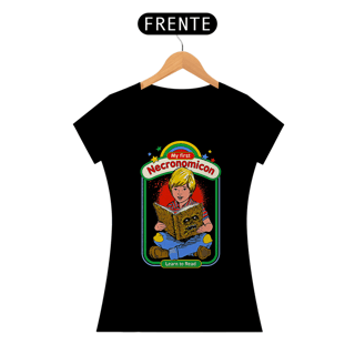 Camiseta Feminina Meu primeiro Necronomicon