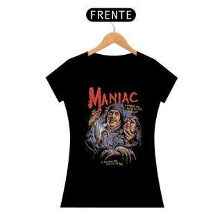 Camiseta Feminina O Maníaco Estampa Filme Terror