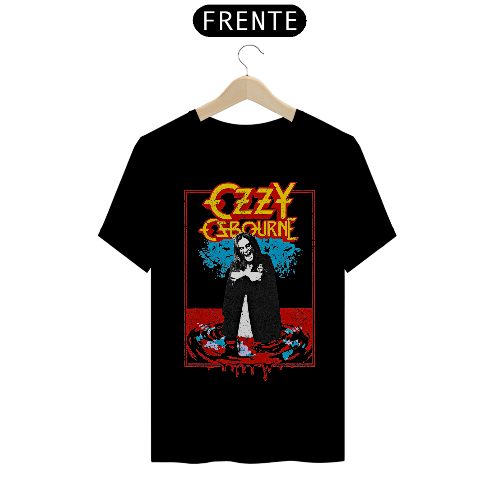 Camiseta Batismo de Sangue | Estampa Banda Ozzy Osbourne | Rock