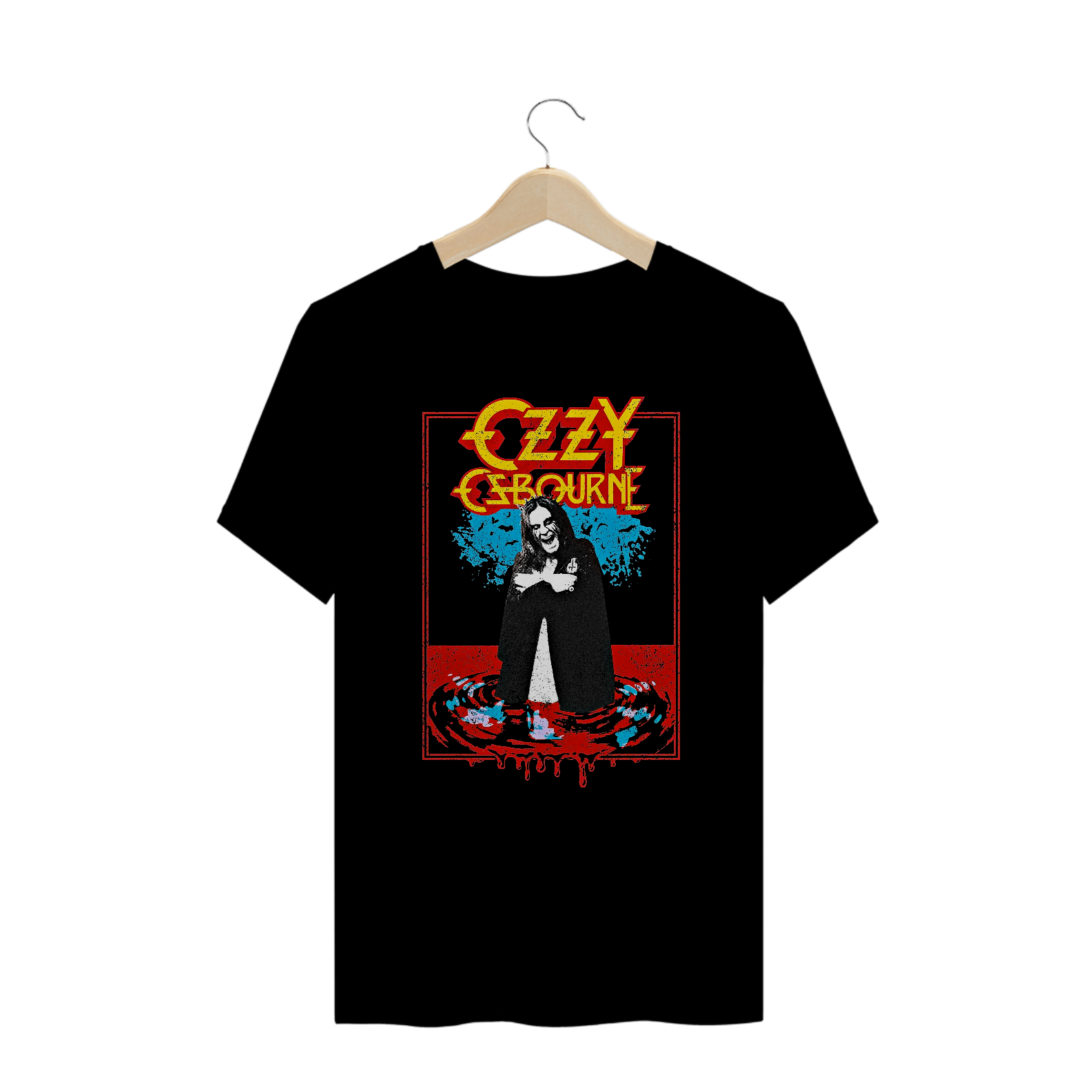 Camiseta Plus Size Batismo de Sangue | Estampa Banda Ozzy Osbourne | Rock