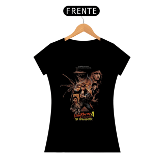 Camiseta Feminina A Hora do Pesadelo 4 O Mestre dos Sonhos Estampa Filme Terror