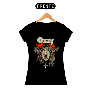 Camiseta Feminina O Príncipe das Trevas | Estampa Banda Ozzy Osbourne | Rock