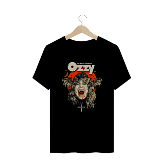 Camiseta Plus Size O Príncipe das Trevas | Estampa Banda Ozzy Osbourne | Rock