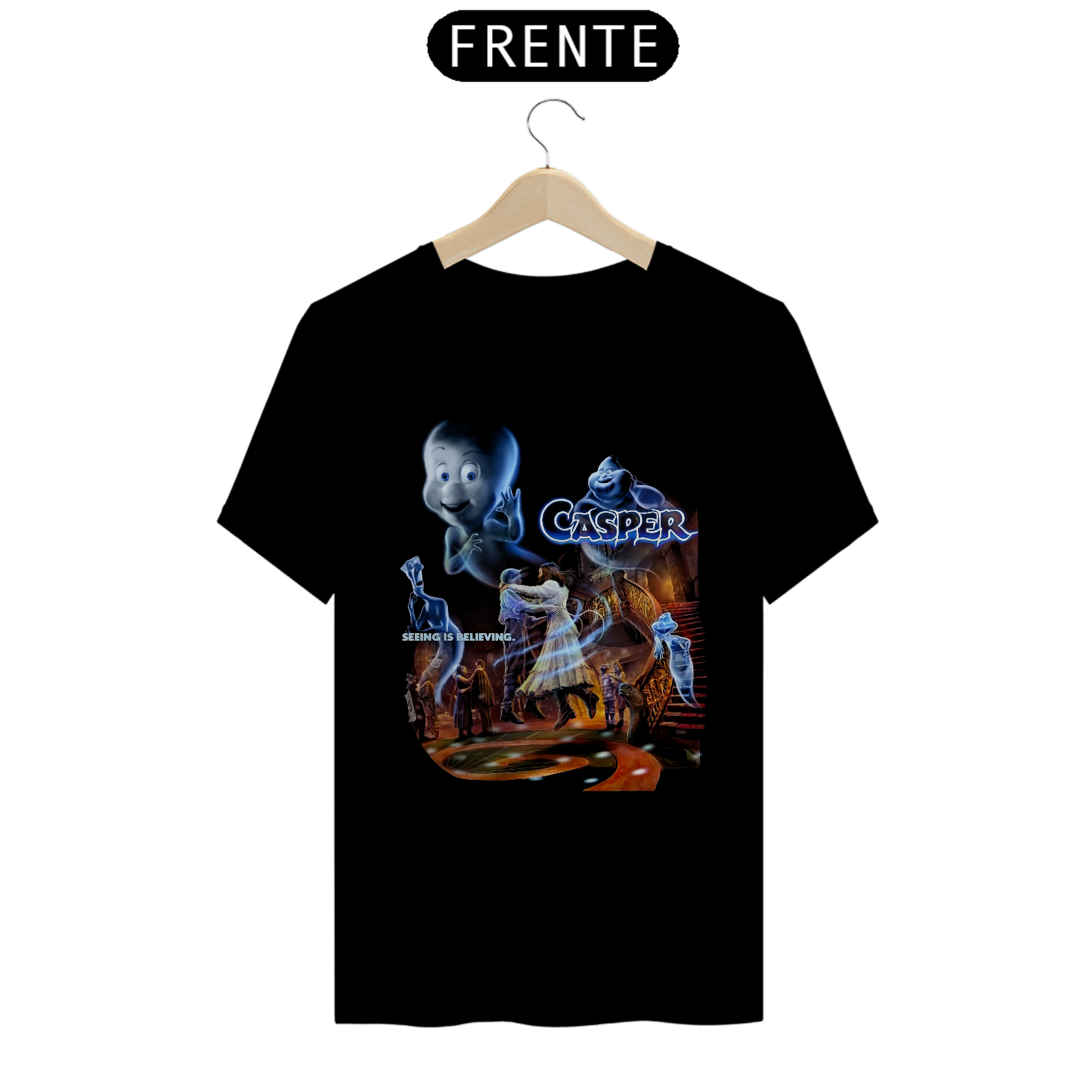 Camiseta Gasparzinho, o Fantasminha Camarada Estampa Filme Terror