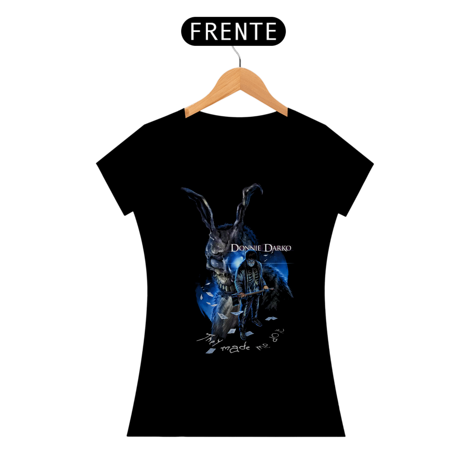 Camiseta Feminina Donnie Darko Estampa Filme Terror