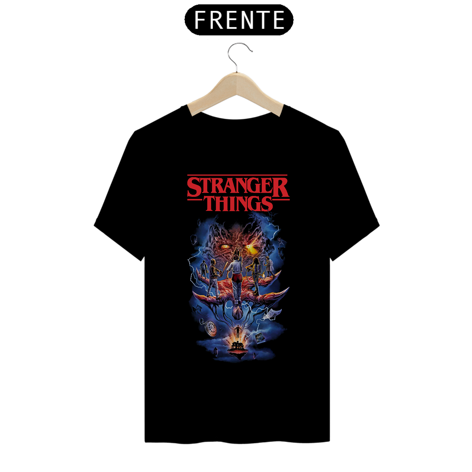 Camiseta Stranger Things Estampa Série Terror