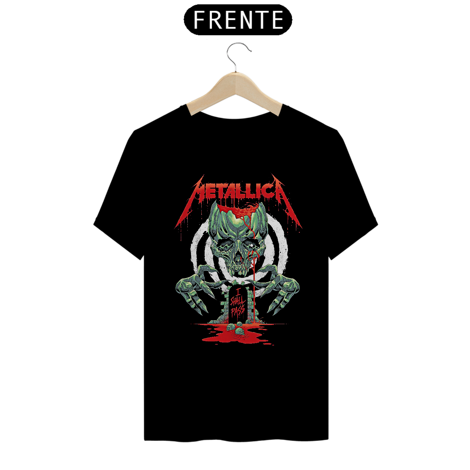 Camiseta Creeping Death | Estampa Banda Metallica | Rock