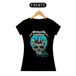 Camiseta Feminina For Whom The Bell Tolls | Estampa Banda Metallica | Rock