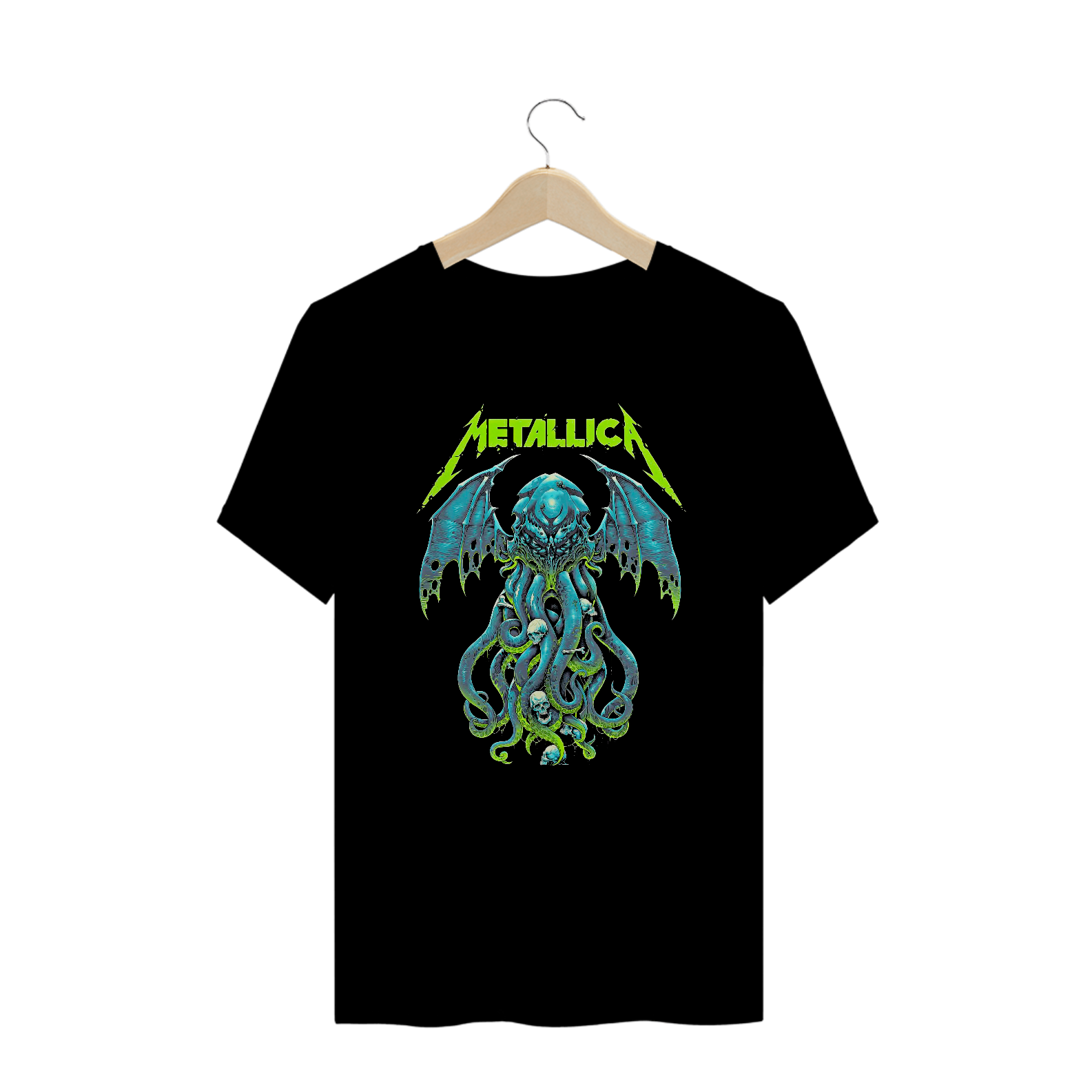 Camiseta Plus Size The Call of Ktulu | Estampa Banda Metallica | Rock