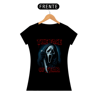 Camiseta Feminina Pânico - A Face do Medo Estampa Filme Terror