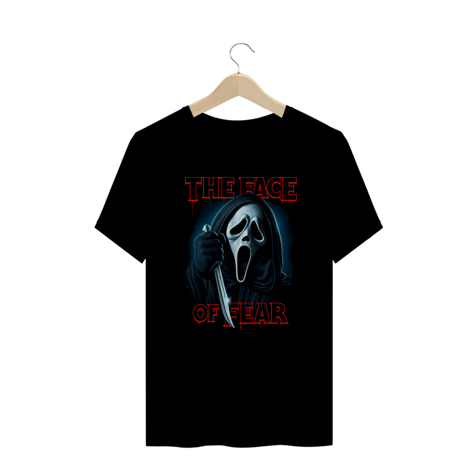 Camiseta Plus Size Pânico - A Face do Medo Estampa Filme Terror