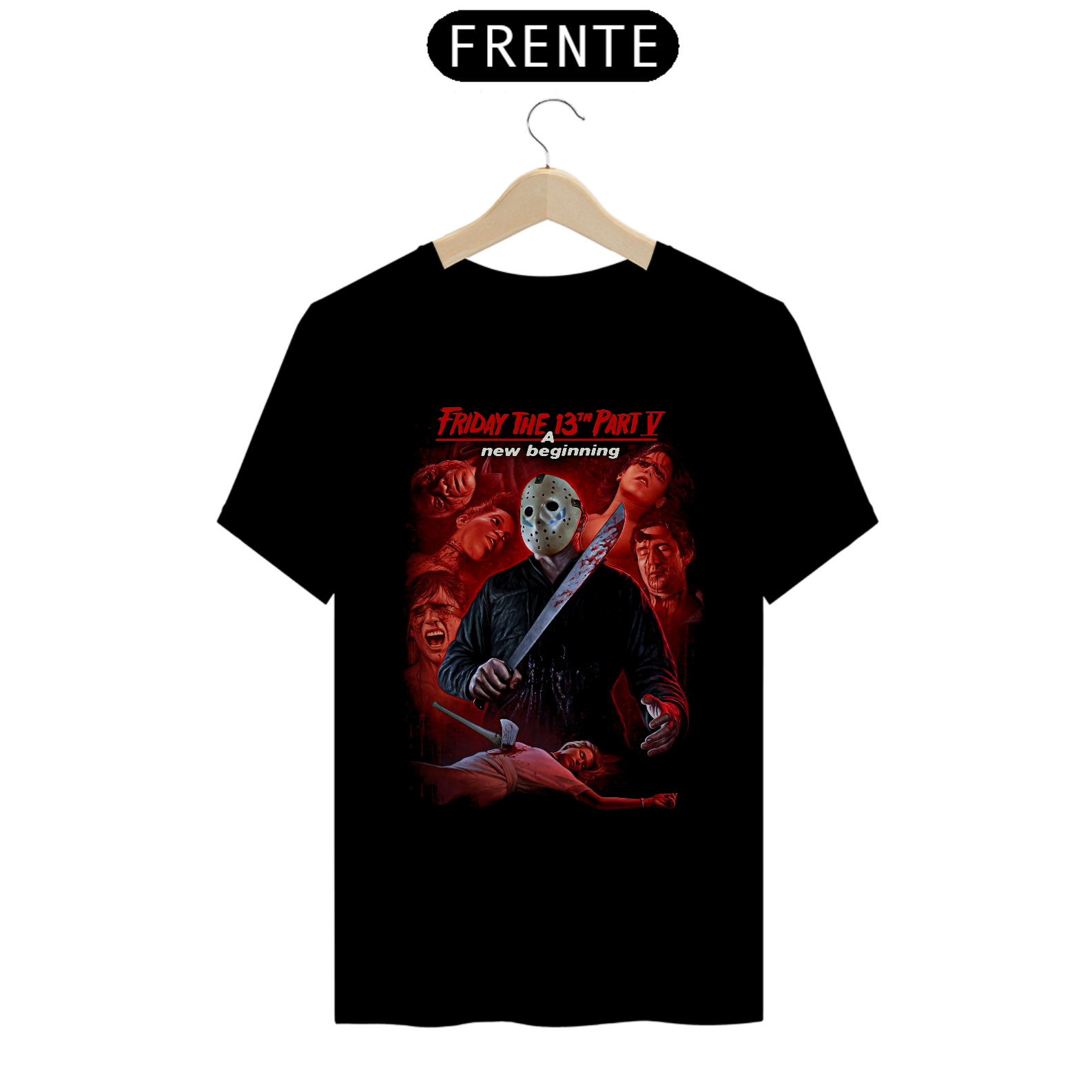 Camiseta Sexta-Feira 13 Parte 5: Um Novo Começo Estampa Filme Terror