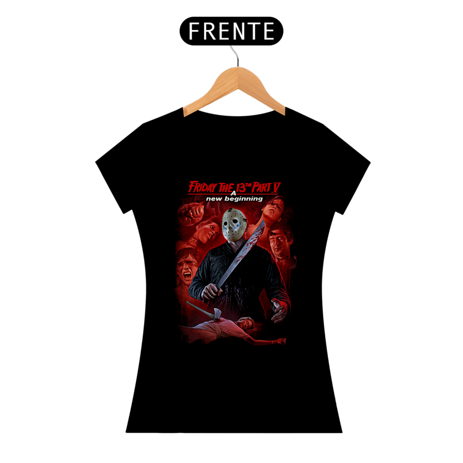 Camiseta Feminina Sexta-Feira 13 Parte 5: Um Novo Começo Estampa Filme Terror