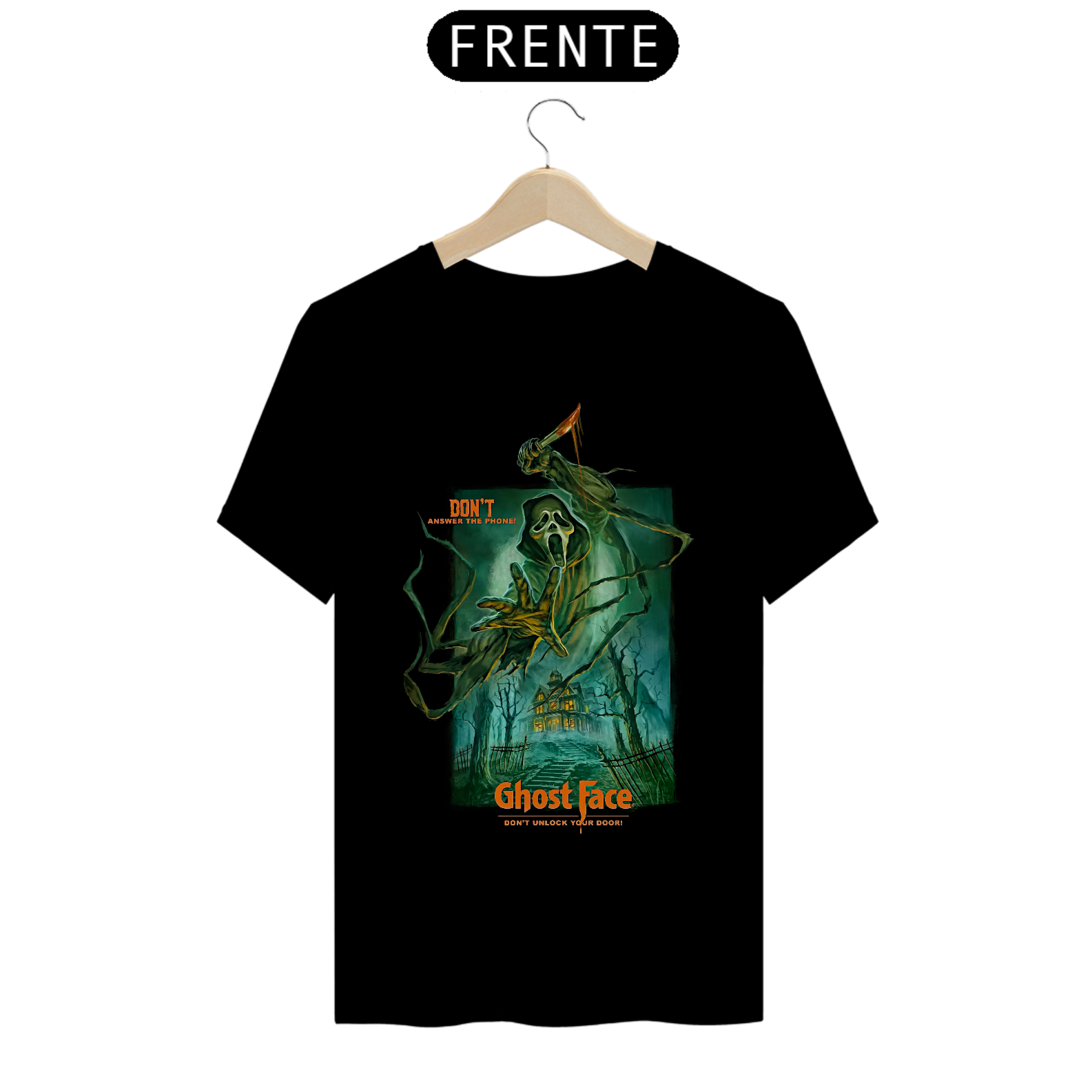 Camiseta Não atenda o Telefone Estampa Pânico Filme Terror