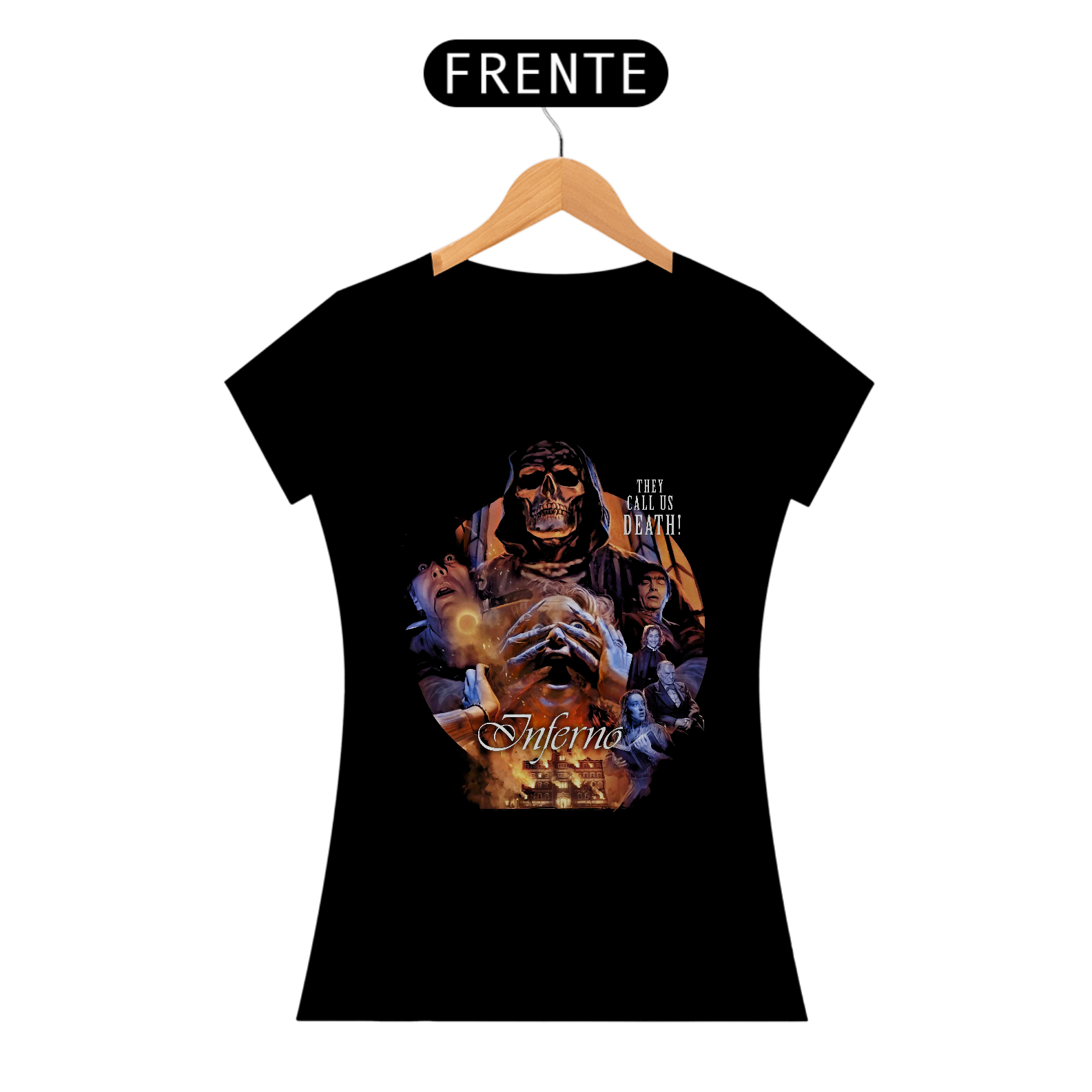 Camiseta Feminina A Mansão do Inferno Estampa Filme Terror